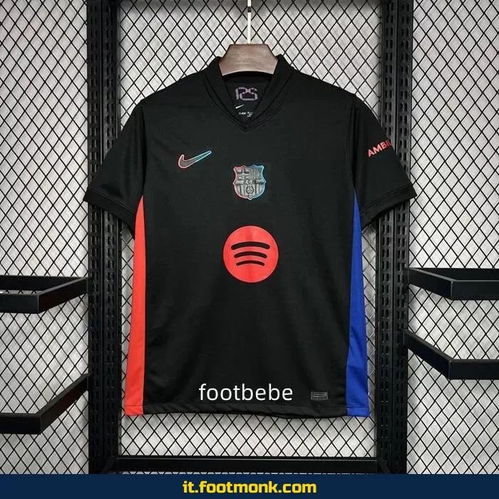 Maglia Barcellona 2024 2025 da trasferta nera
