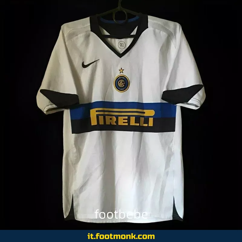 Maglia Inter Milan Vintage 2005 2006 da trasferta bianca