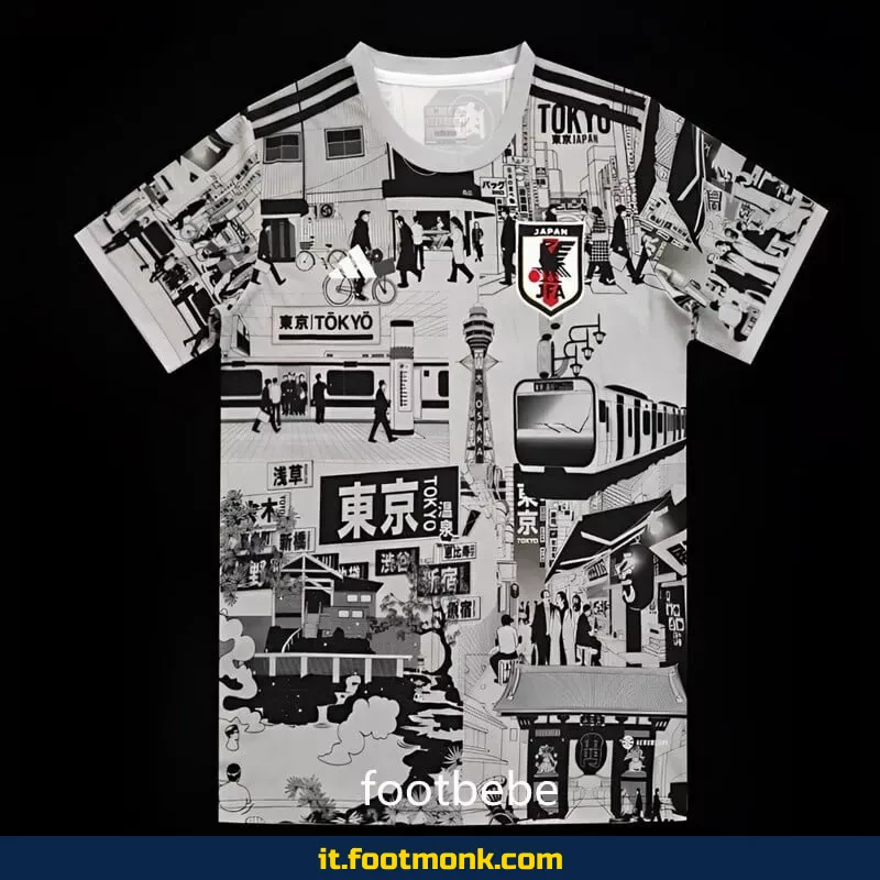 Maglia Giappone Tokyo 2024 grigia