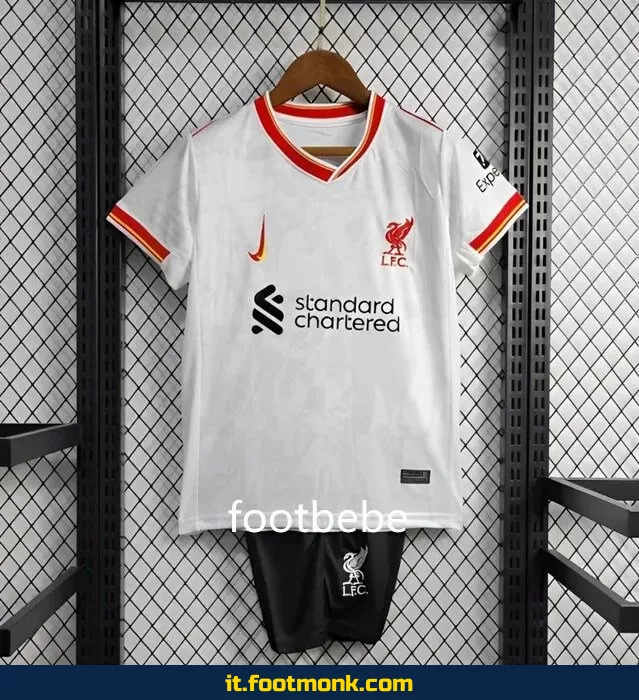 Maglia Liverpool Bambino 2024 2025 Third Bianca