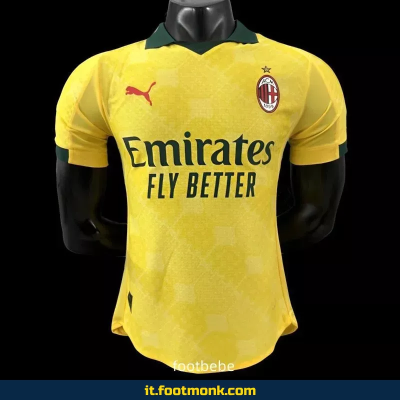 Maglia Match AC Milan 2025 2026 gialla
