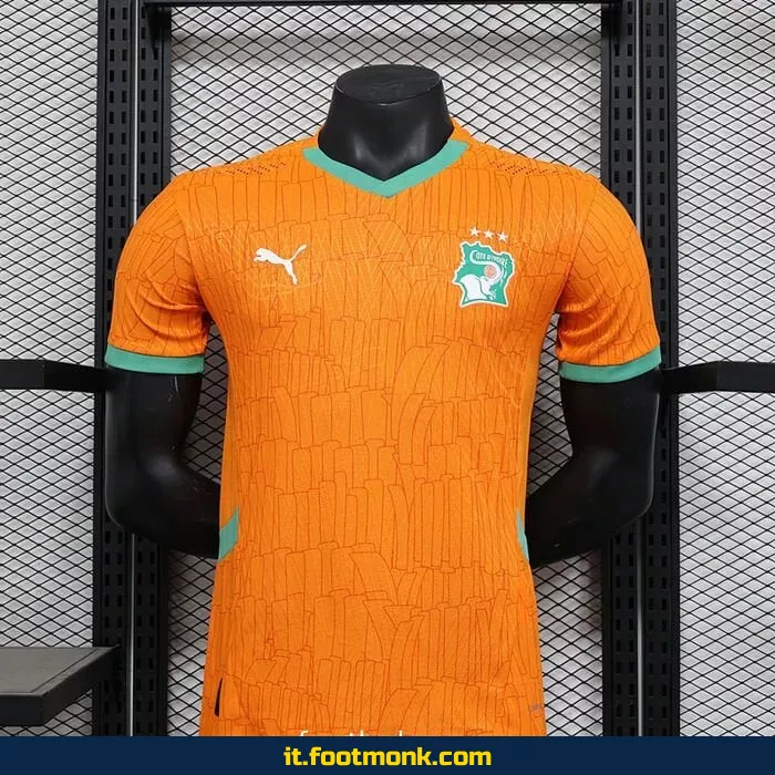 Maglia gara Costa d'Avorio 2024 2025 arancione
