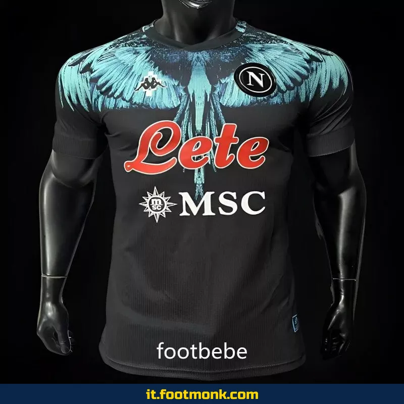 Maglia Match Napoli x Marcelo Burlon 2024 nera