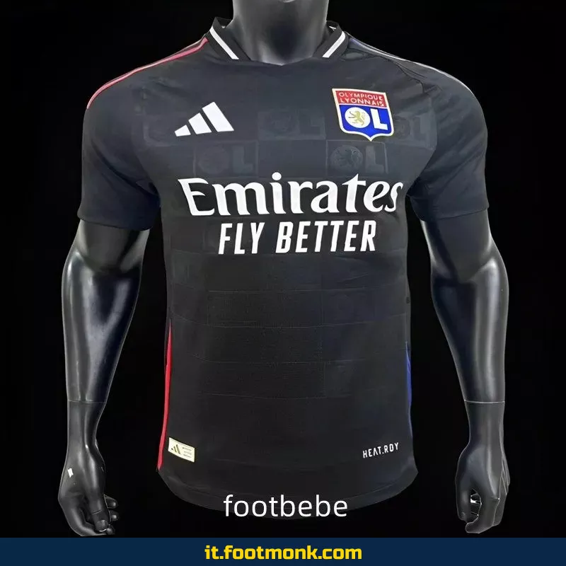 Maglia Gara Olympique Lione 2024 2025 trasferta nera