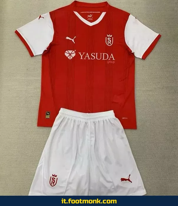 Maglia Stade de Reims Bambino 2024 2025 Prima divisa