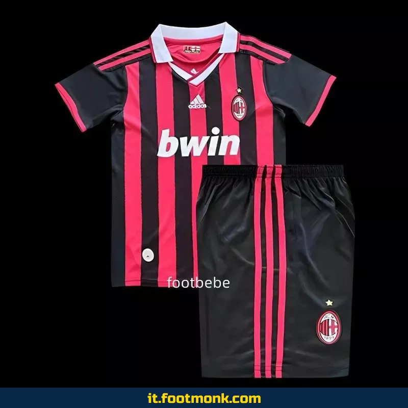 Maglia Vintage AC Milan Bambino 2009 2010 Casa