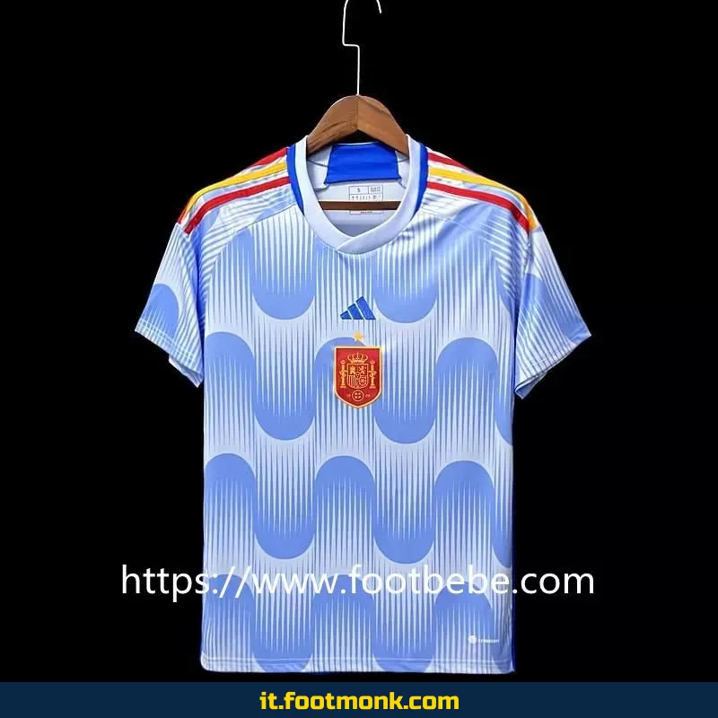 Maglia Spagna Mondiali 2022 trasferta