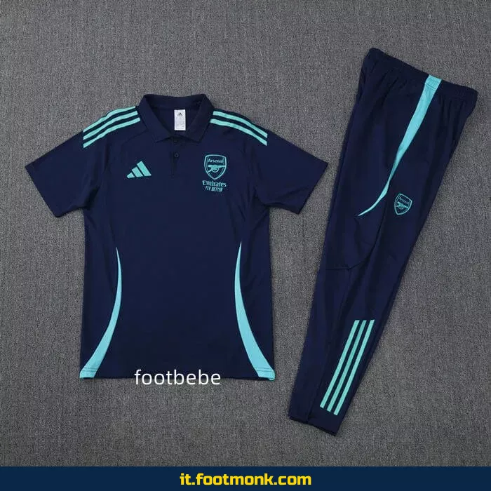 Tuta da allenamento Arsenal 2025 2026 Blu royal Polo