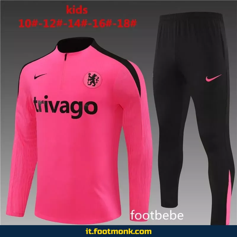 Tuta da allenamento Chelsea bambino 2024 2025 rosa