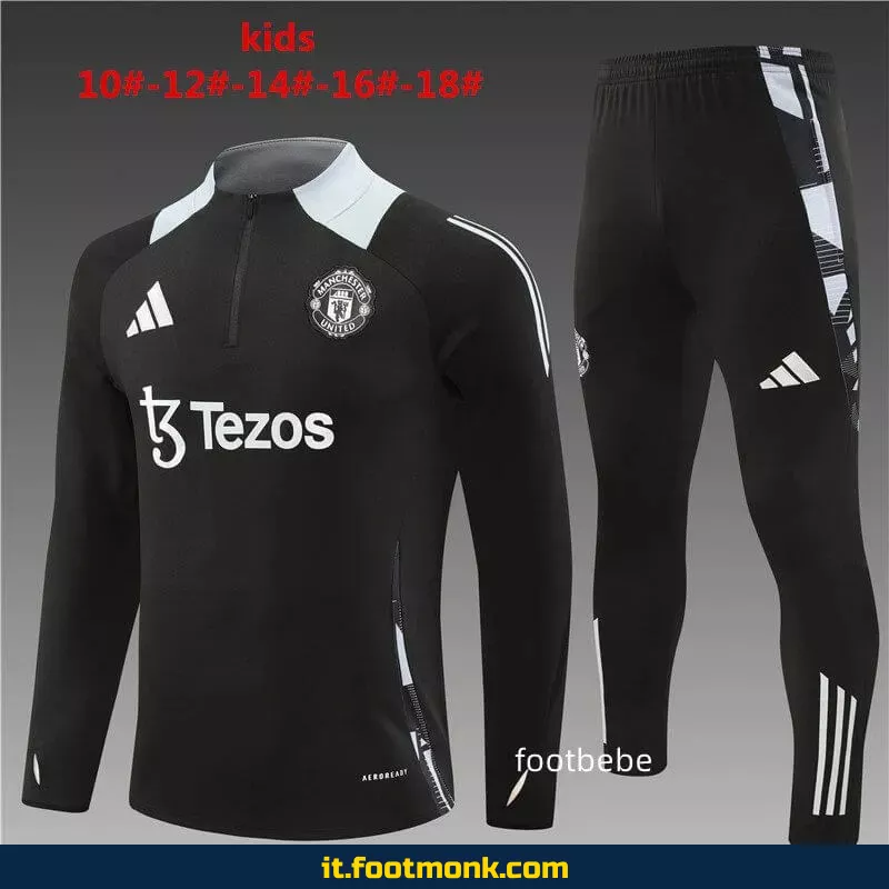 Tuta da bambino Manchester United 2024 2025 nera